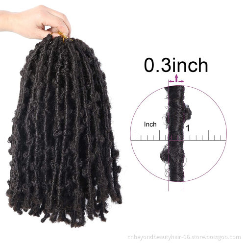 Long Distressed Butterfly Locs braids for african hair New Faux locs Soft dread locks